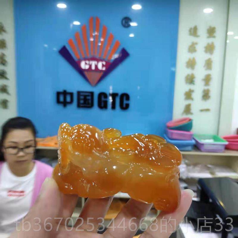 正品手天然原皮玛瑙霸王貔貅把髓件天然玉石精雕招玉财摆件随身把