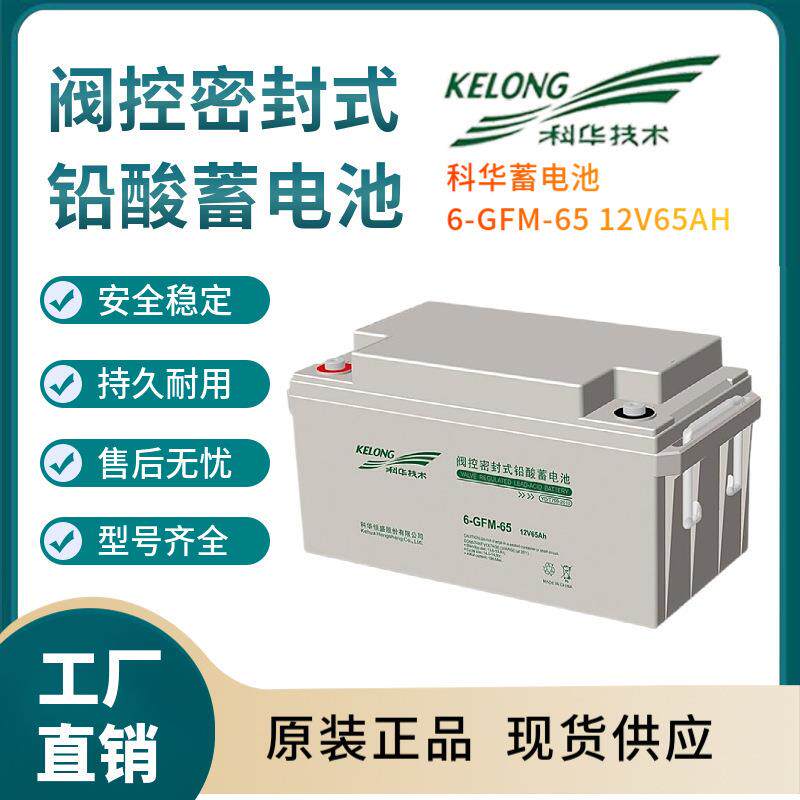 科华蓄电池6-GFM-65 12V6H 后备电源 数据基站 直流通信