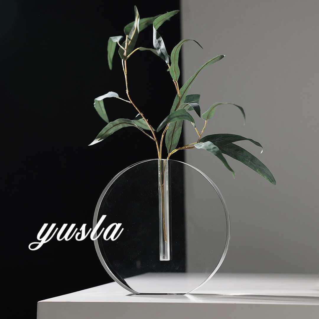 简约客厅茶几餐厅插干花瓶花器售楼处酒店别墅玄关柜摆件软装饰品