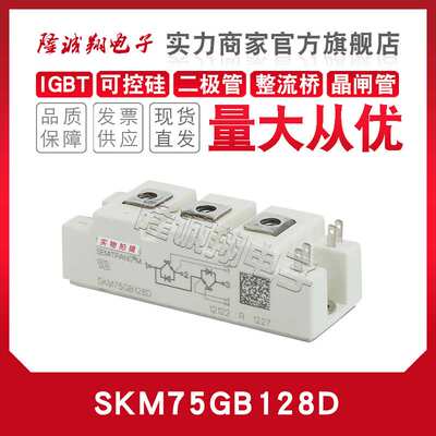 IGBT模块SKM75GB 100GB 145GB 150GB 200GB 300GB 400GB128DE/DN