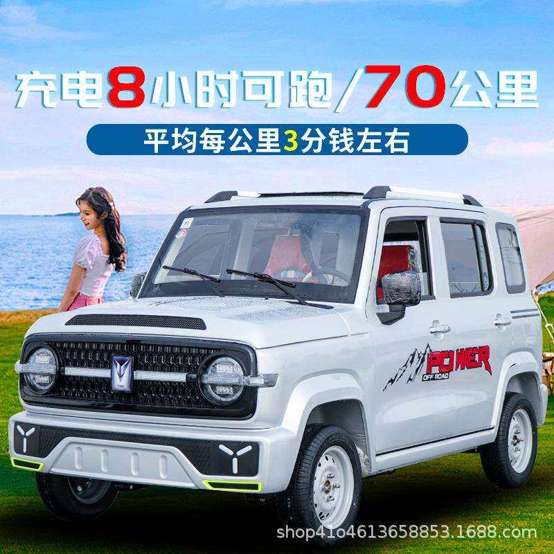 新能源坦克300小型成人代步车家用四轮电动轿车电瓶锂电池老头乐