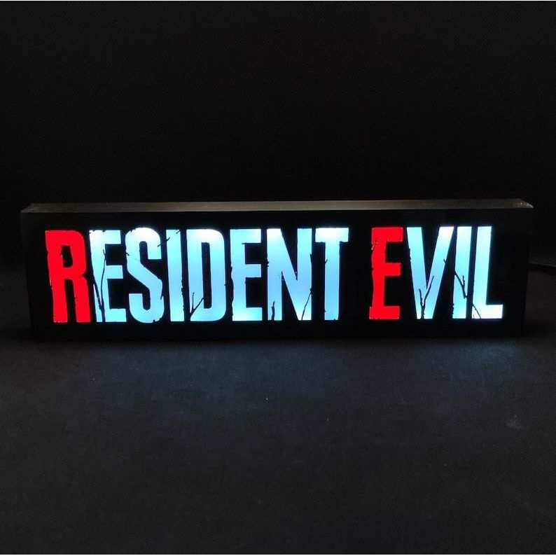 亚马逊热销 生化危机创意灯箱夜灯游戏周边led灯resident evil