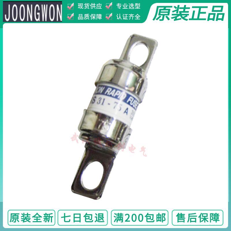 韩国JOONGWON保险 JRS31-JR31-40A-50A-75A JRS61-100A 300V 600V