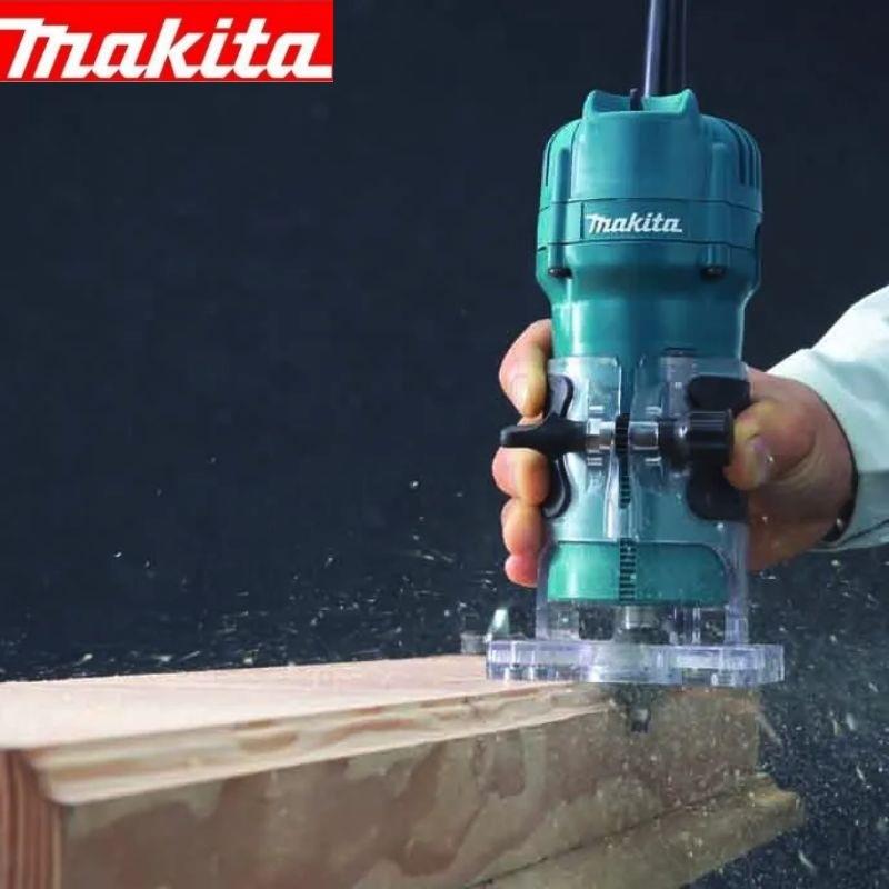 Makita牧田3709木工修边机家具开孔镂铣机雕刻机手提式开槽机