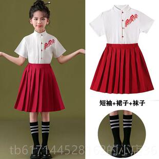 正品元旦儿合唱团表演童服儿童晚会主持人服装男女生装诗朗歌诵表