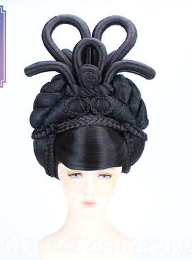 正品古女假发套贵妃皇后整造型古顶假发女反串晚会舞台装演出装头