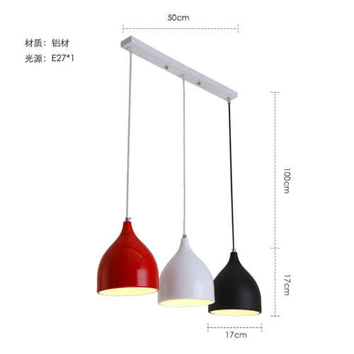 简约三头灯吊灯饭厅北欧餐厅现代小灯创意吧台灯具个性单头吊灯