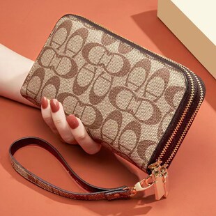 钱包女款双拉链大容量手拿零钱包随身带中长款可放手机百搭手拎包