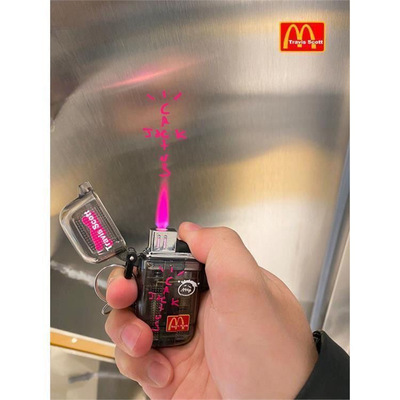 【】MDL创意打火机男女生日礼物粉色火焰充气循环个性爱