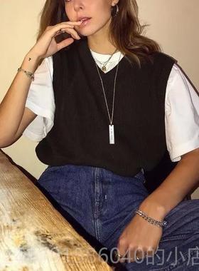 高档方牌项链 男定制刻长字长款吊牌T恤外搭纯银情项链女毛衣链侣