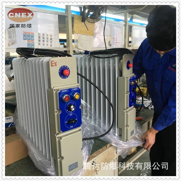 工厂供应腾达2.5KW防爆电暖器9-13片电热油汀电加热器防爆认证