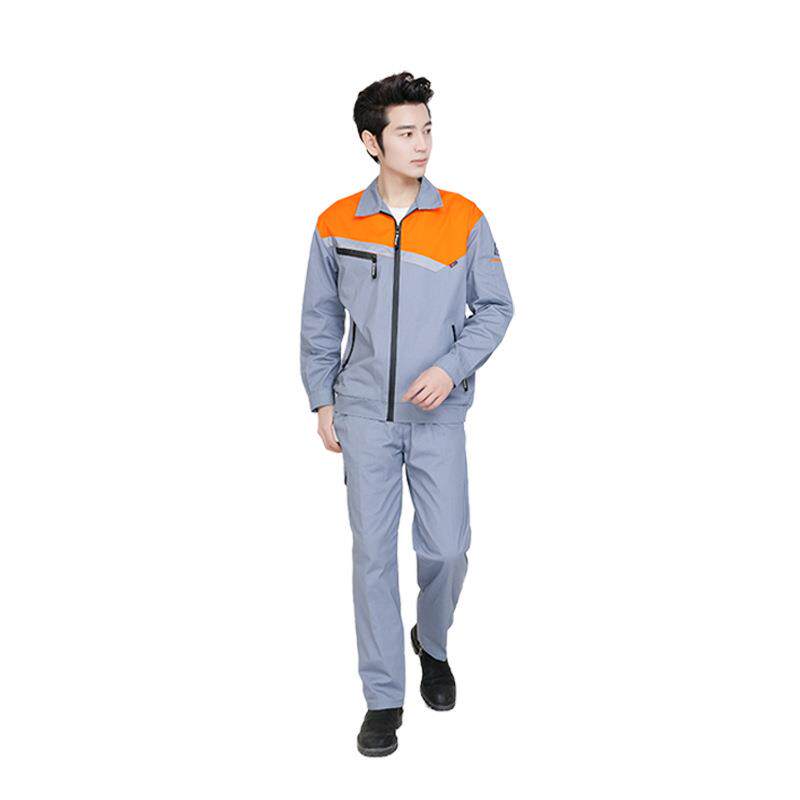 纯棉防静电电焊工作服套装男士耐磨防烫劳保服中国石油全棉工装