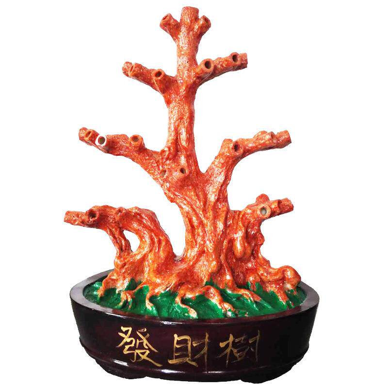 财源广进招财树发财树diy手工艺品摆件半成品树干树盆底座高招财