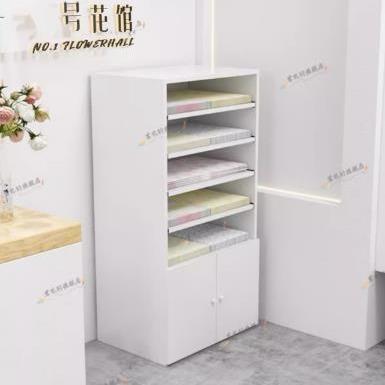 可抽拉多功能包花纸柜操作台插花展示台画纸卡纸收纳柜花店花架柜