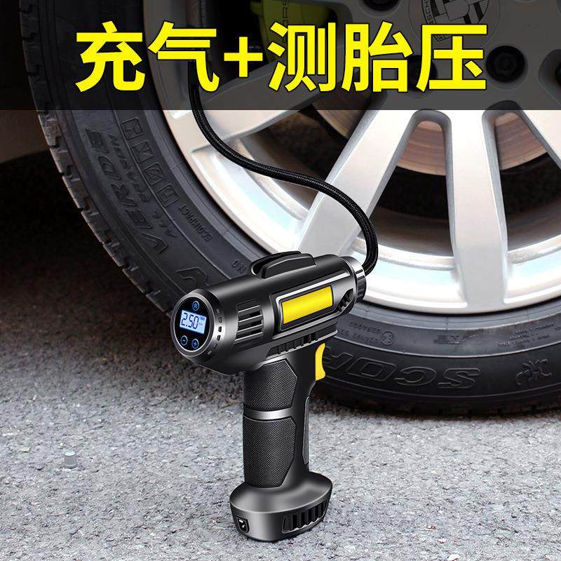 无线车载充气泵汽车用打气泵小轿车便携式USB电动车轮胎充气泵