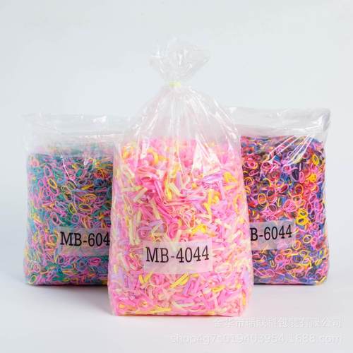 一次性皮筋女孩扎头发小皮筋彩色高弹力发圈成人儿童头绳发饰