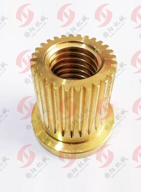 齐齐哈尔X6132A/X5032纵向螺母7501F齿数28 螺纹T40*6丝杆铜罗母