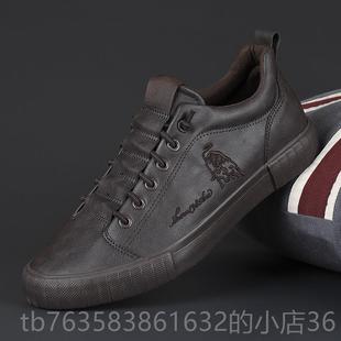 版 韩透气休闲 0鞋 高档22秋季 一脚蹬潮鞋 男鞋 英伦皮鞋 平底低 5新款