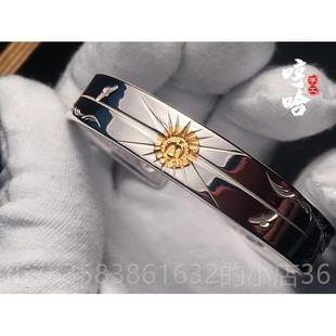 高档哼哈手h工菊地u健ken手kikci射线点金唐草镯925纯银定制日韩