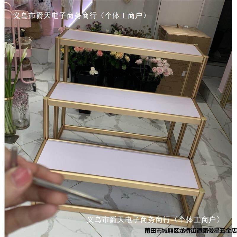 梯形花架置物架花店鲜花台阶式货架多层落地阶梯式展示架展会架子