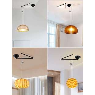 吊灯移位器吊灯移位神器轨道吊灯移位器餐厅灯意式餐桌摇臂吊灯