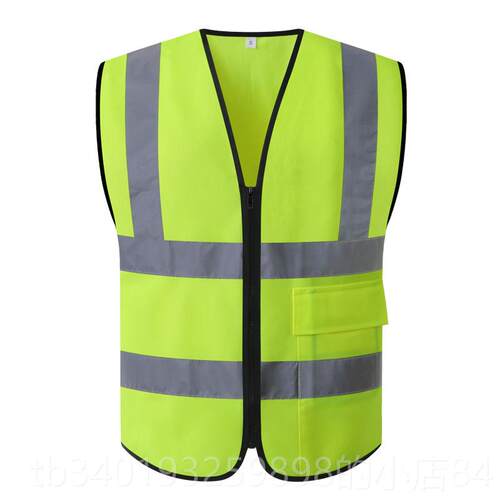 新款cn交s反光马甲安全心多口袋建筑施工背安全防护服通汽s车荧光