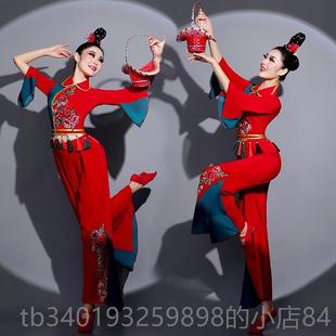 艺考套装 东北庆扇子舞蹈服装 5广场 胶州秧歌服演服女202出新款 新款