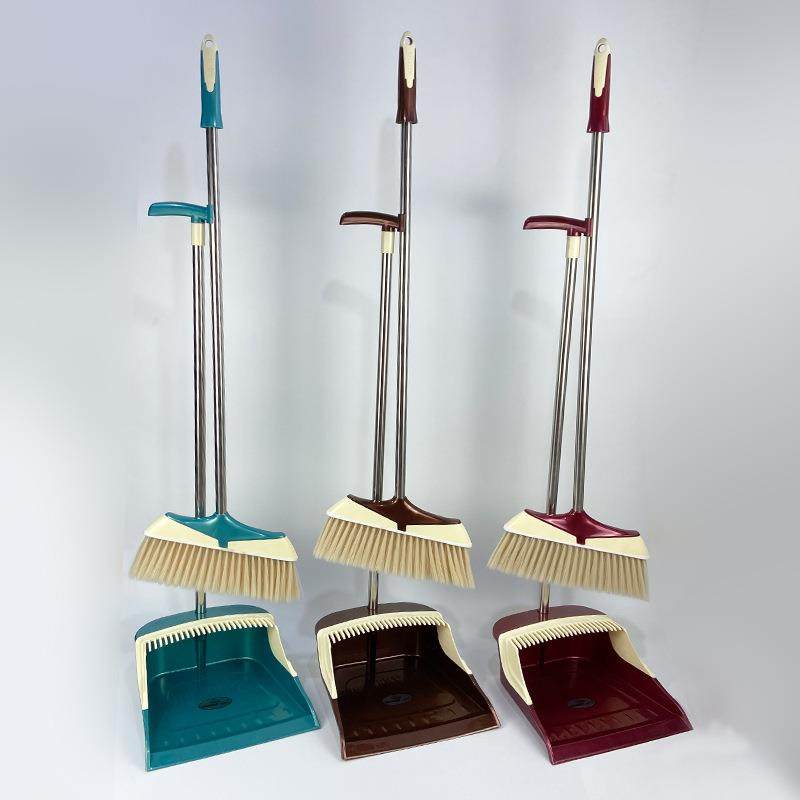 扫把套装家用扫帚簸箕组合软毛塑料笤帚撮箕畚斗