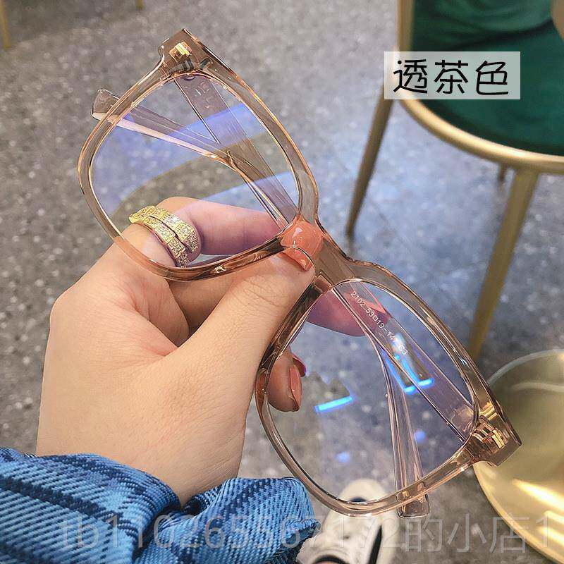 新款素颜神网红镜女防蓝光防辐射近视眼镜眼睛眼框器架镜方框大框