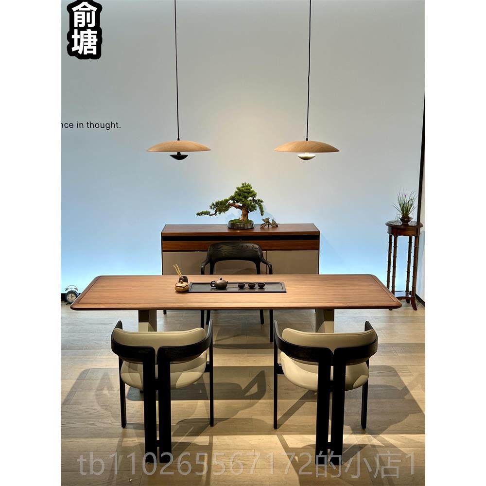 新款俞塘端新中式实木茶桌椅组合禅意现代简约茶室高茶别墅招待泡