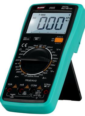 汉研TRUE/AVG/NCV功能AC/DC电压电流890s测量语音报值数字万用表
