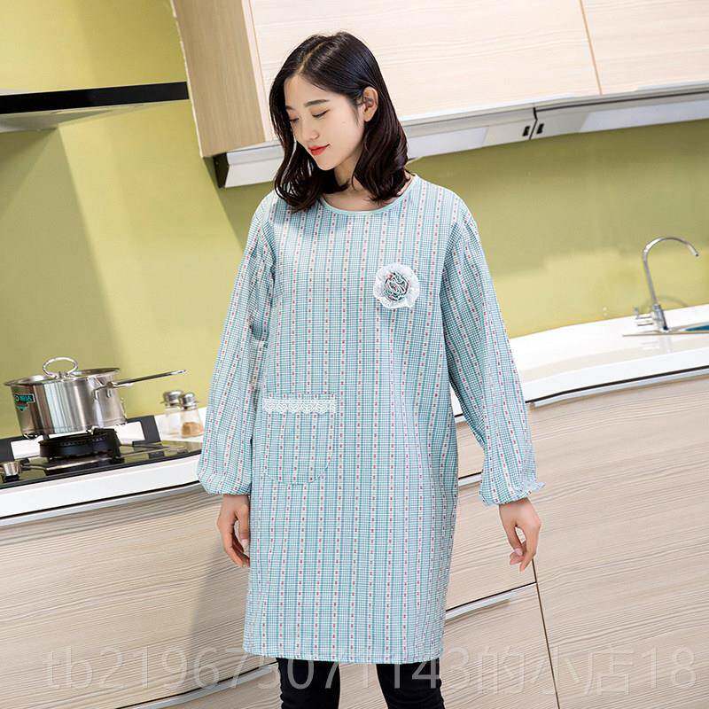 高档房围裙家厨韩版主女棉布防油罩衣大人工作服新款洋气 用公做