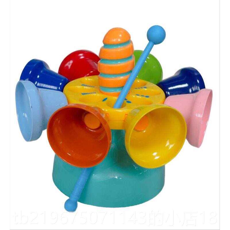 高档宝宝八音敲教琴玩具音乐基础转迪感官启具儿童打击乐器旋铃铛