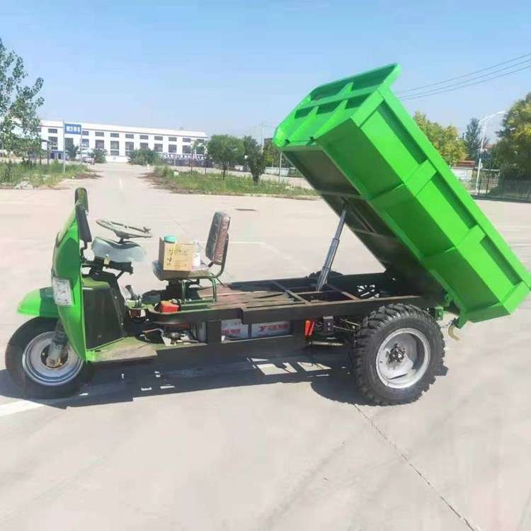 小型柴油三轮车 工程自卸翻斗车 载重王工程电动拉货车
