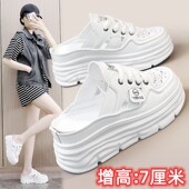 2025新款 夏季 透气不臭脚外穿拖鞋 一脚蹬半托女鞋 3334小码 包头凉拖