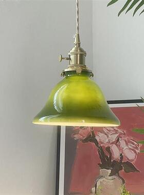 速发新法式风吊灯 法式田园复古怀旧艺术灯具餐厅吧W台咖啡厅绿色