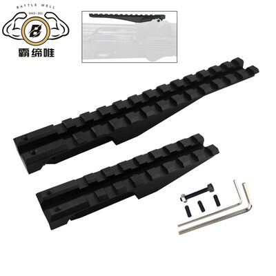 仁祥ak47金属标尺座战术导轨锦明11卡槽长支架ak102通用司马玩具