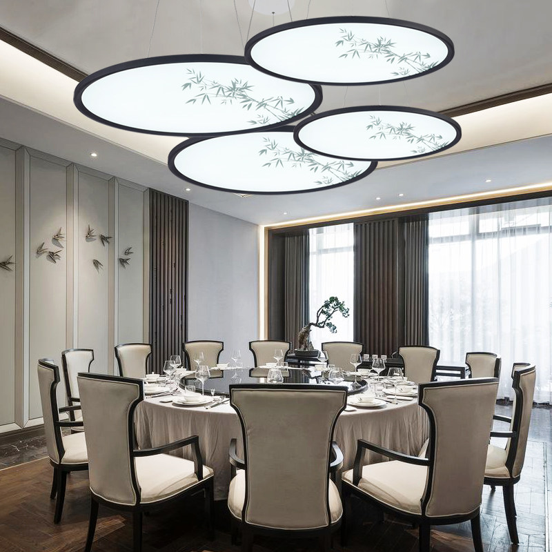 新中式极简吊灯客厅灯中国风餐厅灯具简约创意loft办公室吊灯