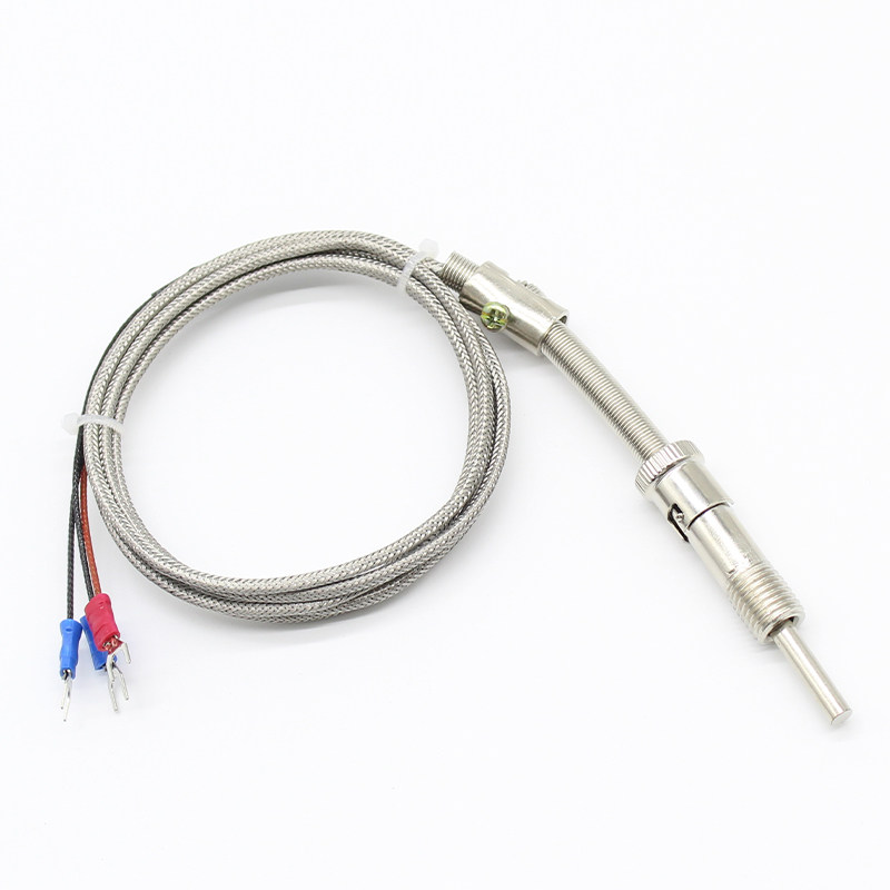 高灵敏压簧式热电偶 热电阻 PT100温度传感器WZPT-02测温探头薄膜