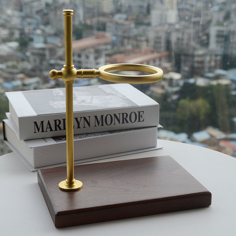 黄铜胡桃木手冲咖啡支架V60咖啡滤杯玻璃滤杯架可调节滴漏过滤架