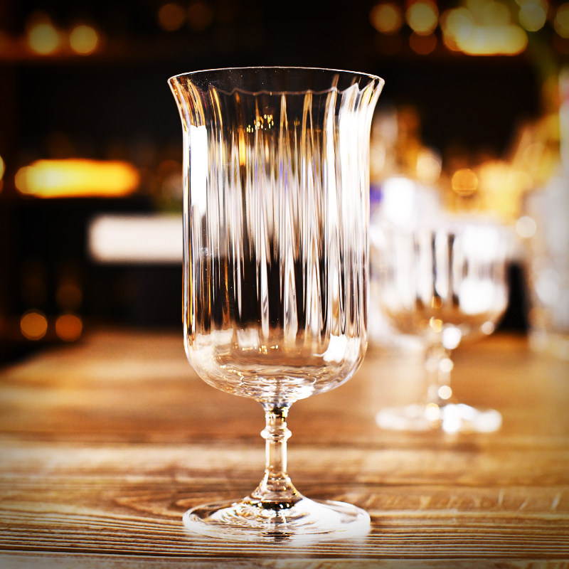 酒吧调酒 泰国进口水晶波浪纹鸡尾酒杯司令杯果汁杯饮料杯水杯