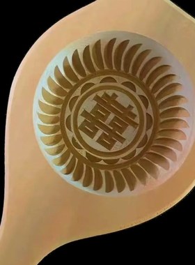 手工团木加深凹底花样蒸馒头馍模豆沙包家用面食糍粑青梨糕点馍具