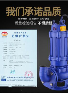 WQB正宗防爆潜水泵EXDIIBT4/CT4隔爆型排污加油站LNG站集水