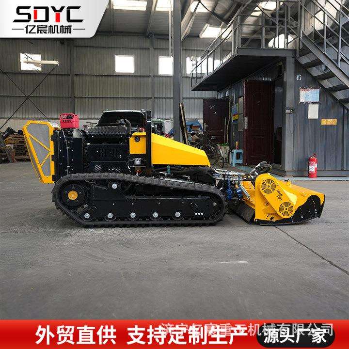 跨境小型遥控割草机园林农田河边路堤除草汽油柴油割草机