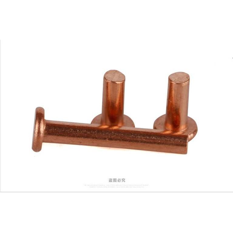 GB109平头紫铜铆钉铜钉实心铆钉2mm 2.5mm 3mm系列【1公斤起拍】,3C数码配件,摄像机配件,淘宝优惠券,粉丝福利购,淘宝优惠卷