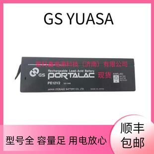 GS PORTALAC蓄电池 PE12V2 12V2AH 仪器仪表内置铅酸电池