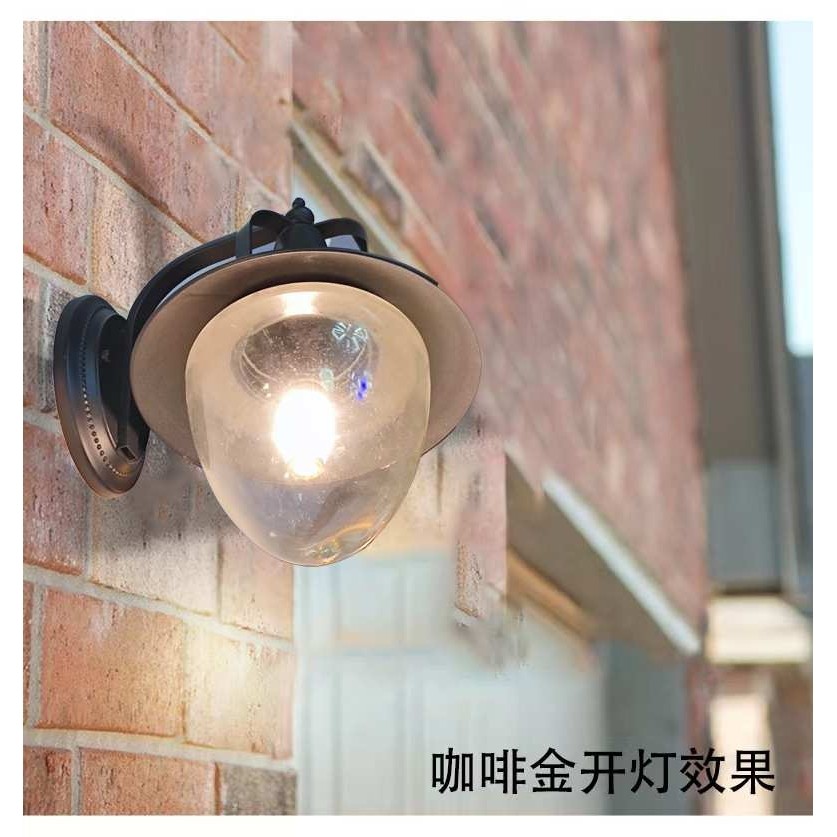 amin户外壁灯防水庭院灯欧式别墅大门墙壁灯接电款田园风格阳台露