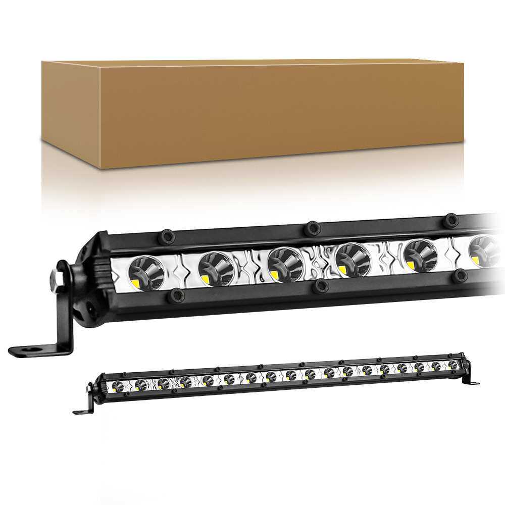 适用于超薄小单排LED长条灯18LED 54W 汽车LED工作灯 辅助照明射