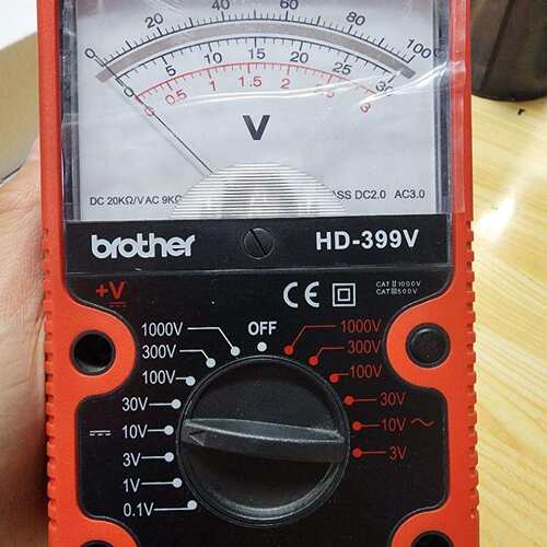 兄弟牌HD-399V指针式电压表高精度维修电工万用表数字万用表
