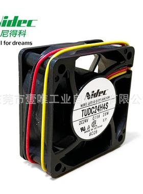 NIDECSERVO电产伺服大风量/高静音24V散热风扇TUDC24H4S带信号线